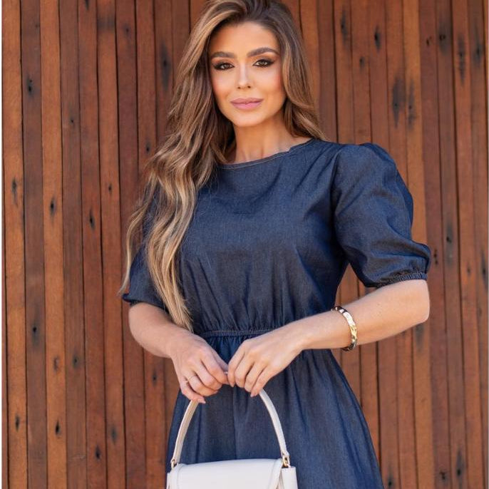 Vestido Jeans Feminino