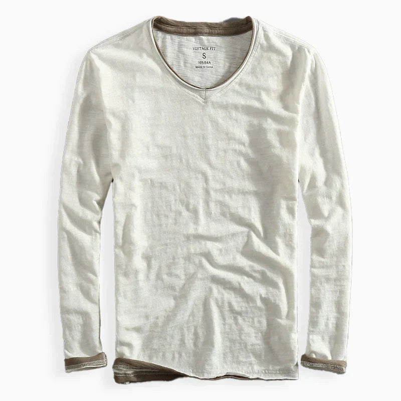 Camisa de manga larga de algodón Haru