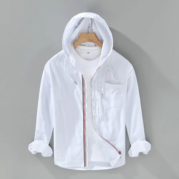 Camisa con capucha de lino Chelsea