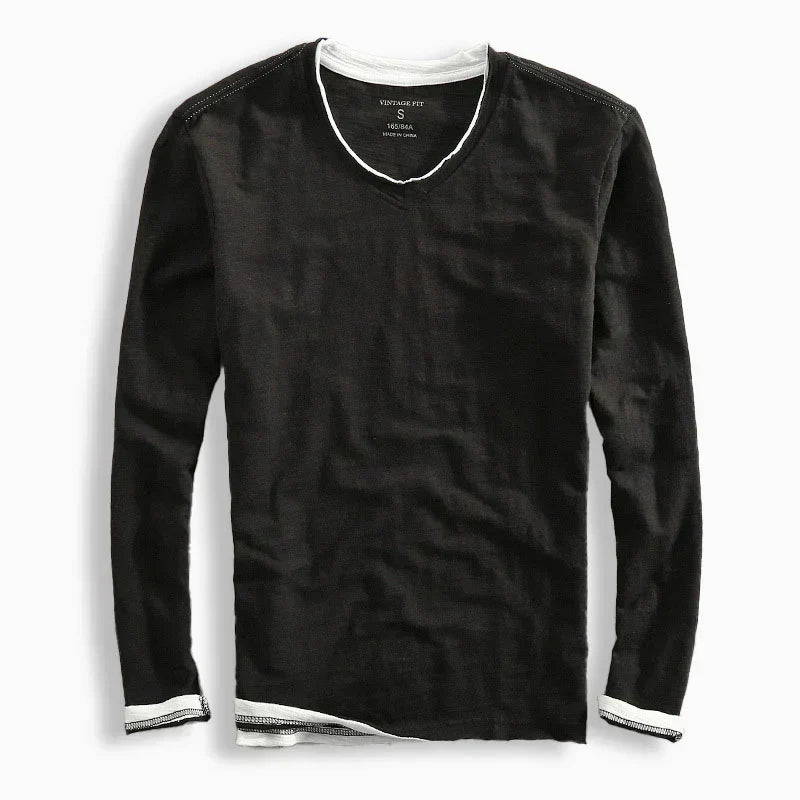 Camisa de manga larga de algodón Haru