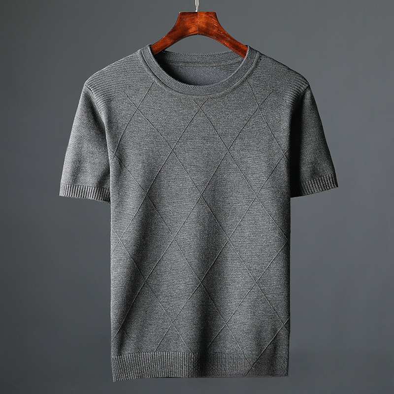 Camiseta de punto con cuadrícula Marquee