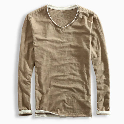 Camisa de manga larga de algodón Haru