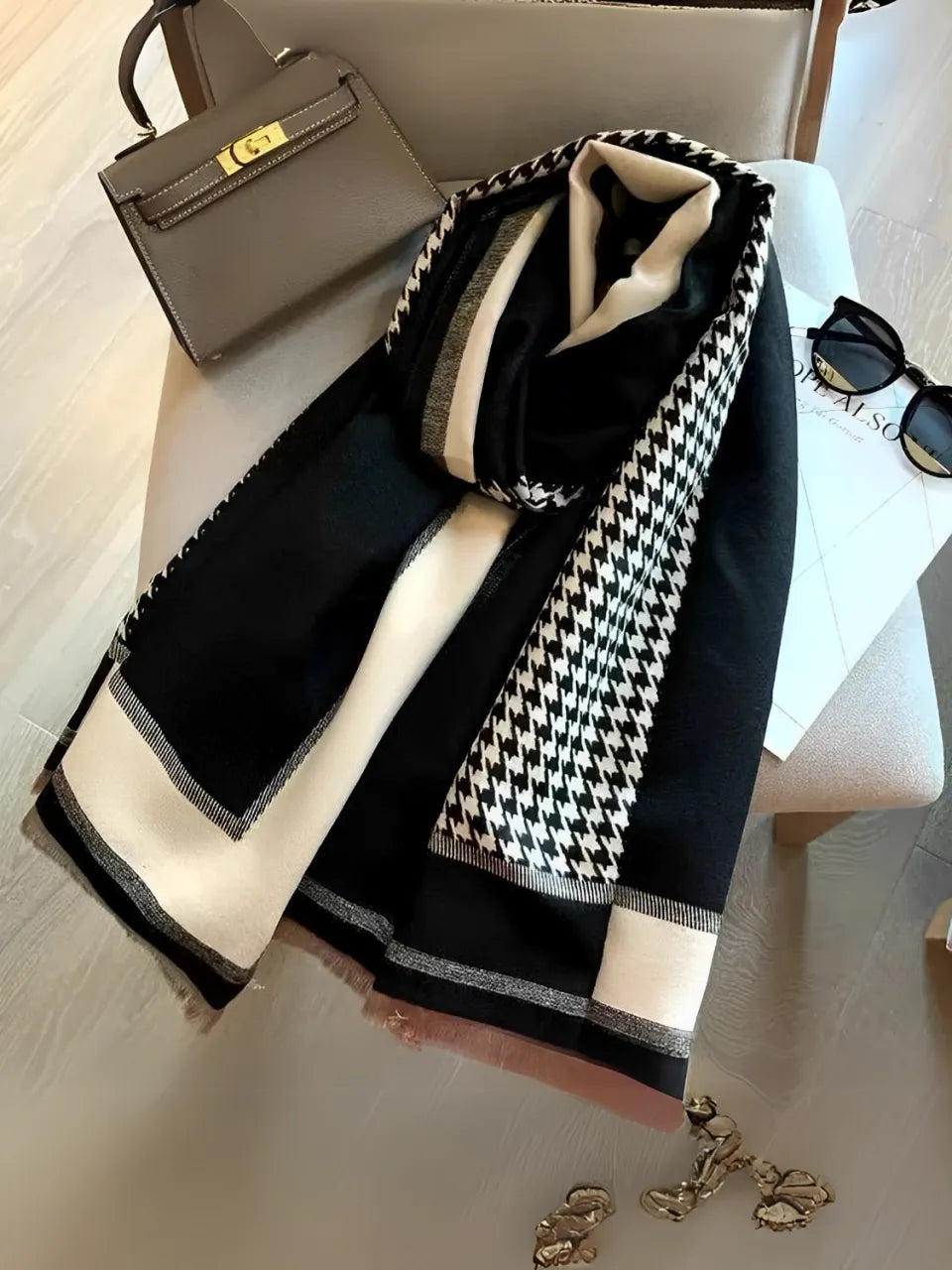Cachecol Tweed Sofisticada - Marise