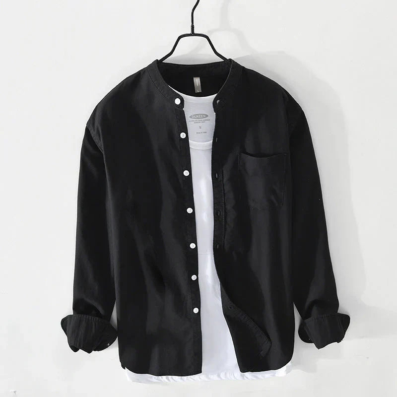 Camisa de cuello minimalista Preston