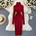 Vestido Midi Gola Rúbia