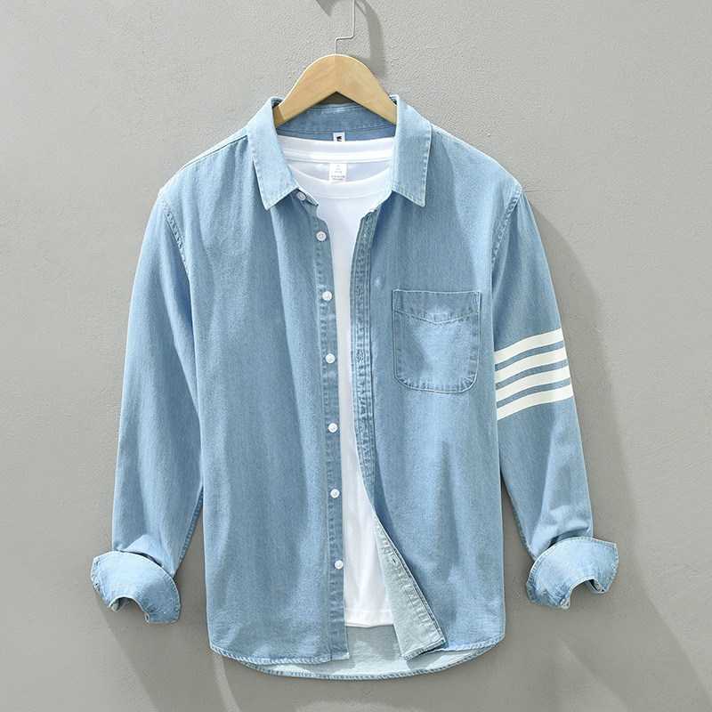 Camisa vaquera universitaria