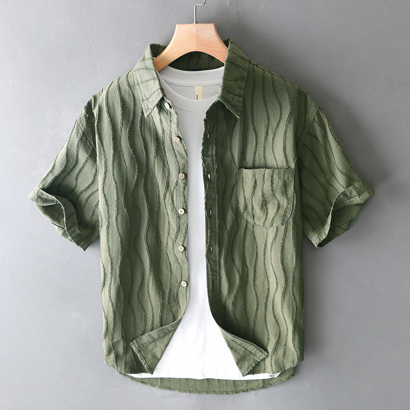 Camisa texturizada de Pierre Laurent