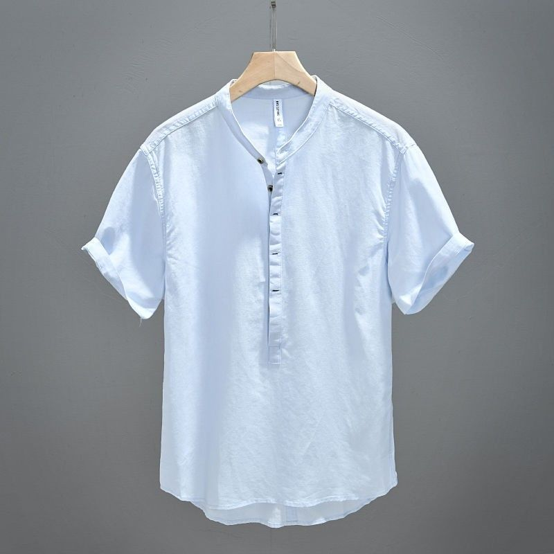 Camiseta ligera Henley de Bastien