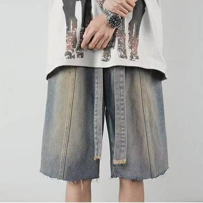 Pantalones cortos vaqueros con flecos de Sonic