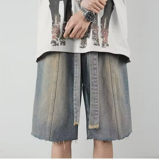 Pantalones cortos vaqueros con flecos de Sonic