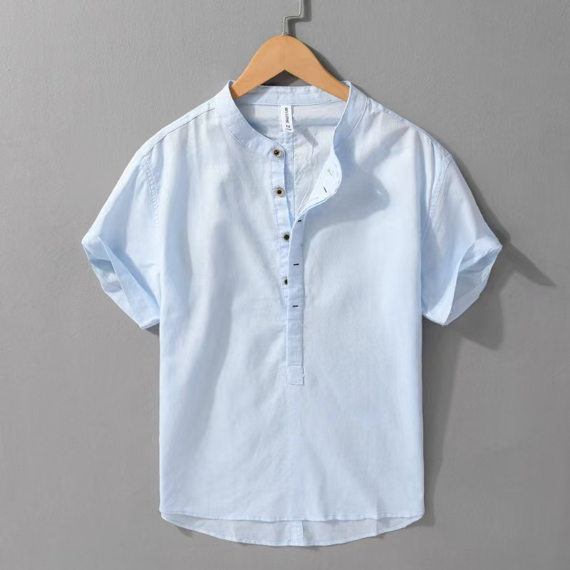 Camiseta ligera Henley de Bastien