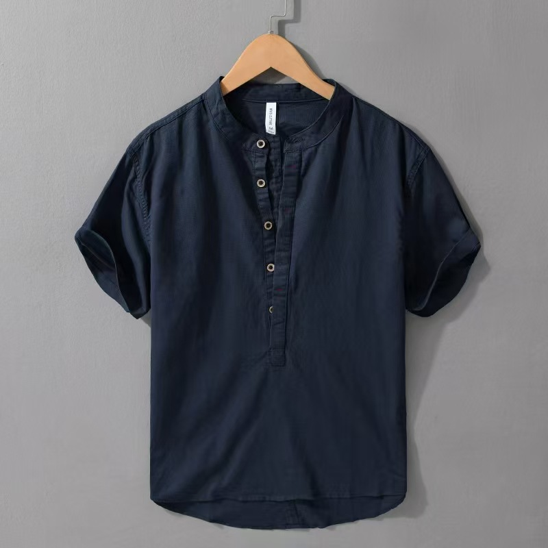 Camiseta ligera Henley de Bastien