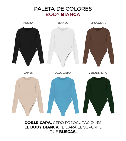 Body Bianca Manga Larga - Seleccionable -