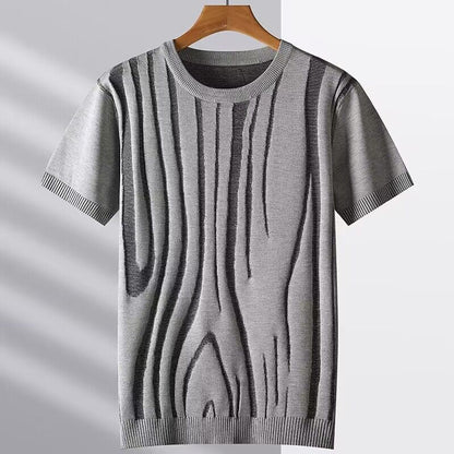 Camisa de punto de seda jacquard de Hype Ice