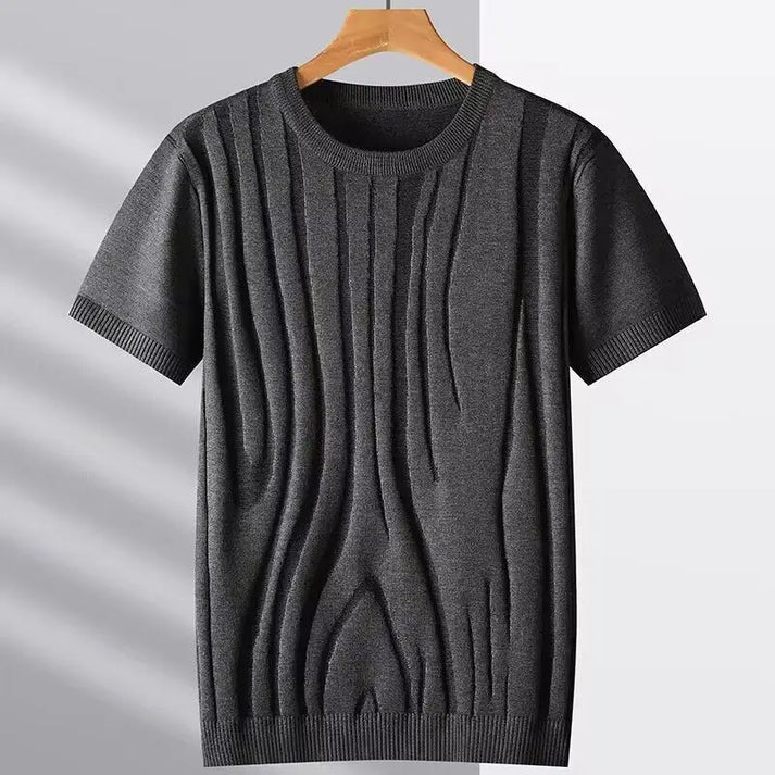 Camisa de punto de seda jacquard de Hype Ice