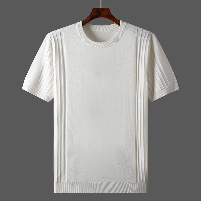 Camiseta de punto plisada Terrence