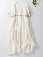 Vestido Algodão & Linho Sandrina