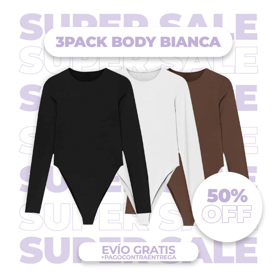 Body Bianca Manga Larga - Seleccionable -