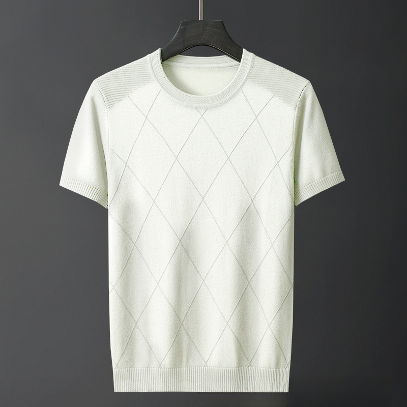 Camiseta de punto con cuadrícula Marquee