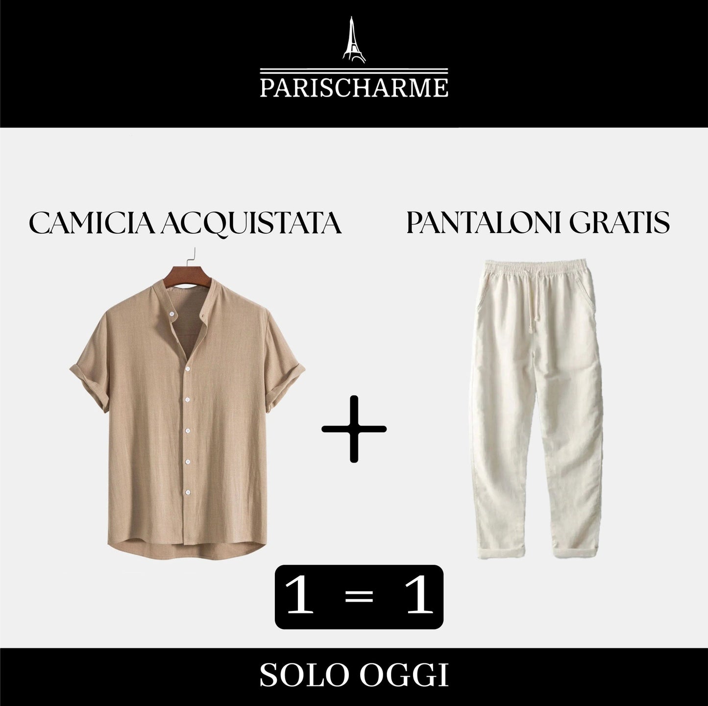 Duo di Lino: Camicia acquistata, pants in omaggio!