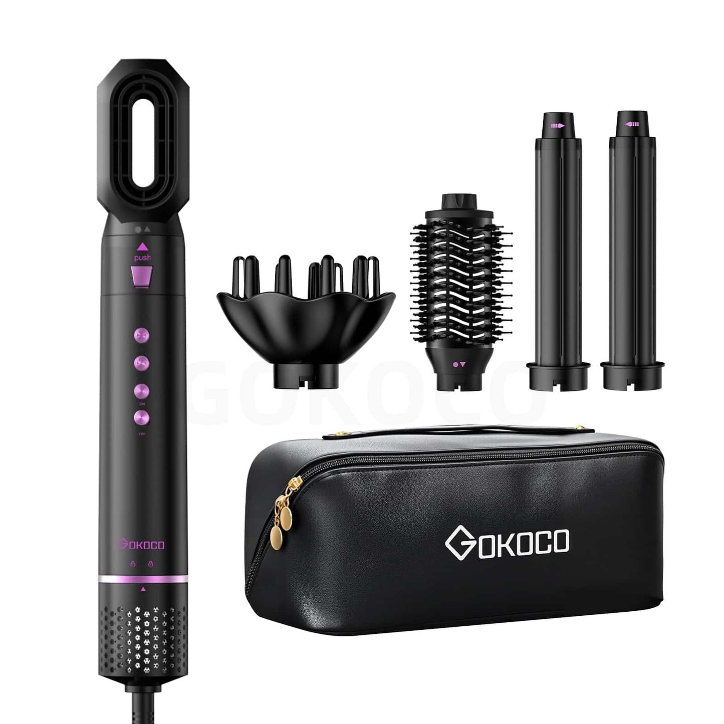 Gokoco Escova Secadora 5 em 1 Bivolt - Oferta Mês dos namorados!