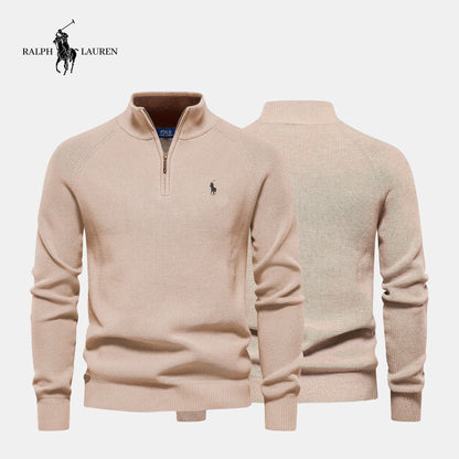 Zipped Collar Sweater R&L + Free Watch