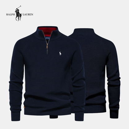 Zipped Collar Sweater R&L + Free Watch